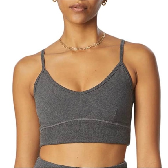NWT Sincerely Jules for Bandier The Meadow Bra in medium heather grey - Picture 3 of 9